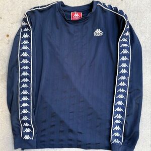 Kappa Blue Men’s Navy Long Sleeve Skate Jersey XL 24x28